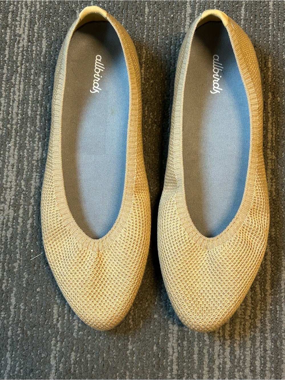 allbirds Tree Breezer Women’s Knit Ballet Flat — Tan